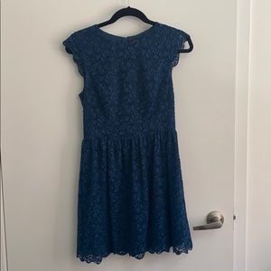 Blue lace dress